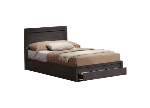 Ξύλινο κρεβάτι με ένα συρτάρι για στρώμα 110x190cm