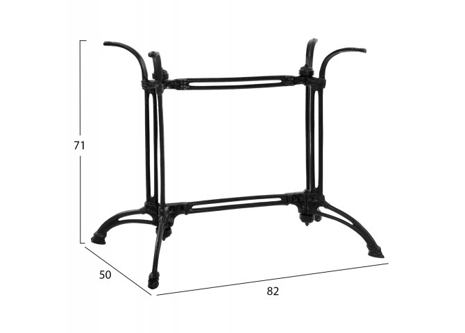 ΒΑΣΗ ΑΠΟ ΜΑΝΤΕΜΙ ΔΙΣΤΗΛΗ ΣΕ ΜΑΥΡΟ ΧΡΩΜΑ 88X48X71