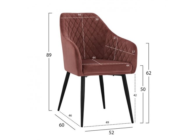 ΠΟΛΥΘΡΟΝΑΚΙ ΜΕ ΒΕΛΟΥΔΟ ΣΑΠΙΟ ΜΗΛΟ 57,5x57,5x90,5Υεκ.