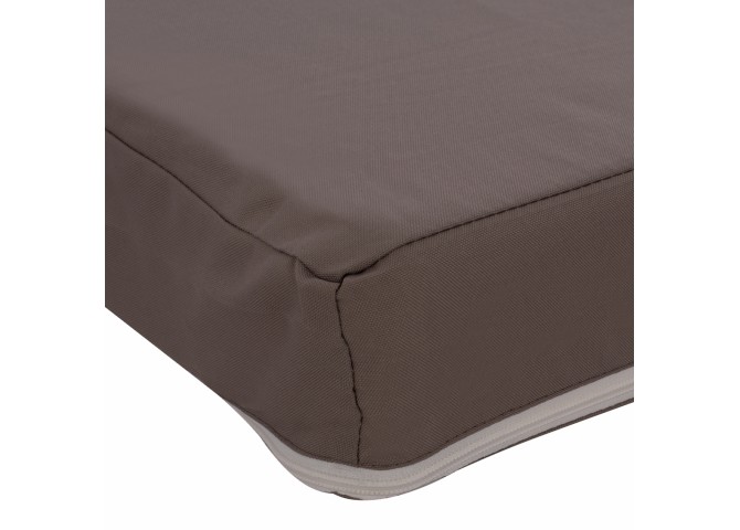 ΜΑΞΙΛΑΡΙ ΞΑΠΛΩΣΤΡΑΣ POLYESTER SIFNOS ΓΚΡΙ HM11235.10P 198(119+1+78)x70x10 εκ.