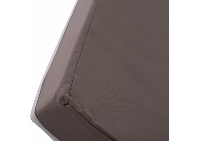 ΜΑΞΙΛΑΡΙ ΞΑΠΛΩΣΤΡΑΣ POLYESTER SIFNOS ΓΚΡΙ HM11235.10P 198(119+1+78)x70x10 εκ.