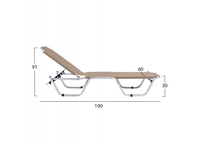 ΞΑΠΛΩΣΤΡΑ ΕΠΑΓΓΕΛΜΑΤΙΚΗ ΑΛΟΥΜΙΝΙΟΥ MOKA 60x190x30-91Yεκ.