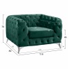 ΠΟΛΥΘΡΟΝΑ CHESTERFIELD ΚΥΠΑΡΙΣΣΙ ΒΕΛΟΥΔΟ  118x89x70Υεκ.