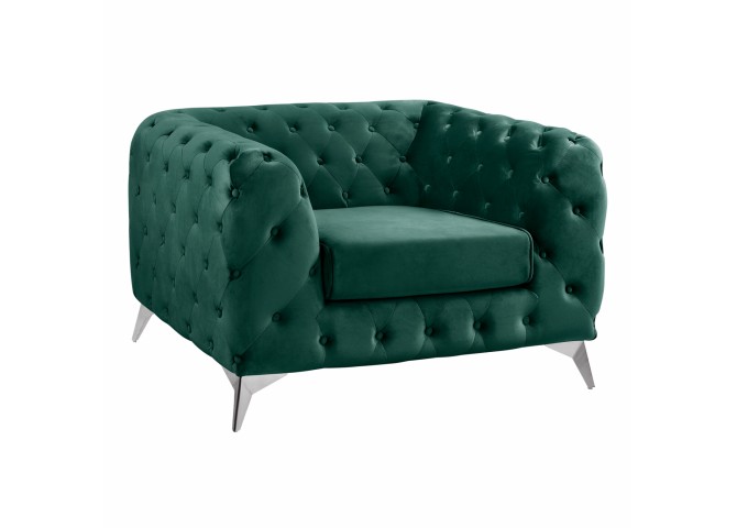 ΠΟΛΥΘΡΟΝΑ CHESTERFIELD ΚΥΠΑΡΙΣΣΙ ΒΕΛΟΥΔΟ  118x89x70Υεκ.