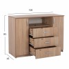 ΜΠΟΥΦΕΣ ΜΕ 2 ΝΤΟΥΛΑΠΙΑ Κ 3 ΣΥΡΤΑΡΙΑ SONAMA OAK  HM2430 120X45X85Yεκ.