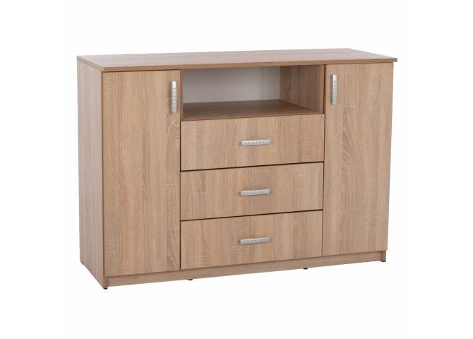 ΜΠΟΥΦΕΣ ΜΕ 2 ΝΤΟΥΛΑΠΙΑ Κ 3 ΣΥΡΤΑΡΙΑ SONAMA OAK  HM2430 120X45X85Yεκ.