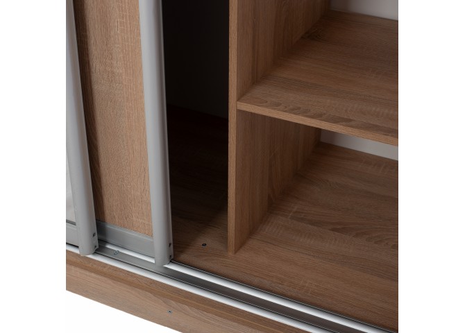 ΝΤΟΥΛΑΠΑ 3ΦΥΛΛΗ ΣΥΡΟΜΕΝΗ ΜΕ ΚΑΘΡΕΠΤΗ SONAMA OAK HM2435  200X60X210Υεκ