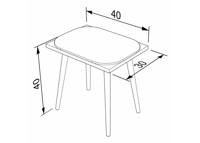 ΣΚΑΜΠΟ HM9209 40Χ30Χ40 εκ.