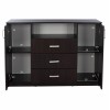 ΜΠΟΥΦΕΣ ΜΕ 2 ΝΤΟΥΛΑΠΙΑ Κ 3 ΣΥΡΤΑΡΙΑ WENGE HM2430.02 120X45X85Y εκ.