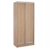 ΝΤΟΥΛΑΠΑ ΜΕΛΑΜΙΝΗΣ 90x45x210Yεκ. SONAMA OAK 2ΦΥΛΛΗ HM2436.01