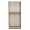 ΝΤΟΥΛΑΠΑ ΜΕΛΑΜΙΝΗΣ 90x45x210Yεκ. SONAMA OAK 2ΦΥΛΛΗ HM2436.01