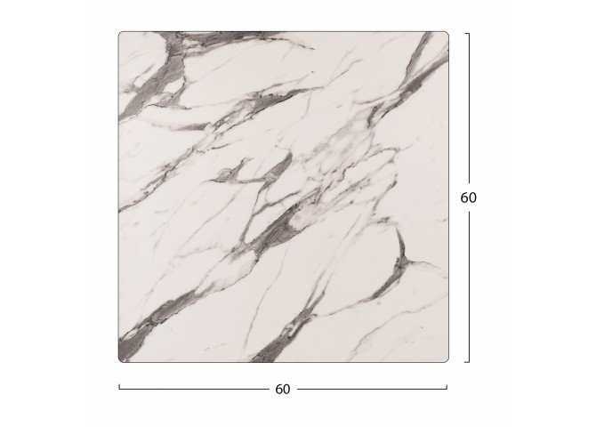 ΕΠΙΦΑΝΕΙΑ ΤΡΑΠΕΖΙΟΥ HPL HM5837.11 MARBLE WHITE-GREY 60x60 εκ. ΠΑΧΟΥΣ 12mm.