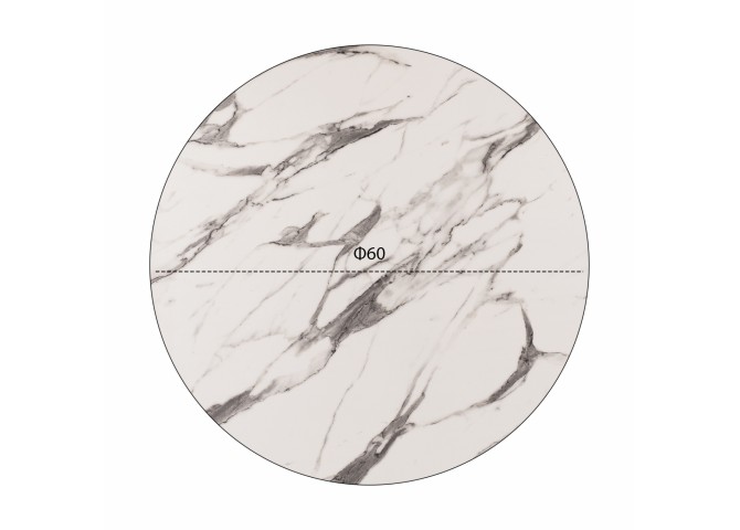 ΕΠΙΦΑΝΕΙΑ ΤΡΑΠΕΖΙΟΥ HPL HM5841.11 MARBLE WHITE-GREY Φ60 εκ. ΠΑΧΟΥΣ 12mm.