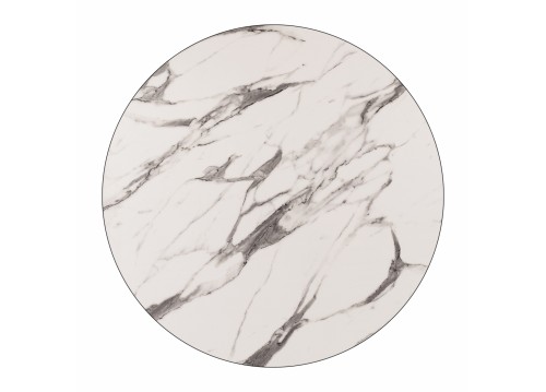 ΕΠΙΦΑΝΕΙΑ ΤΡΑΠΕΖΙΟΥ HPL HM5841.11 MARBLE WHITE-GREY Φ60 εκ. ΠΑΧΟΥΣ 12mm.