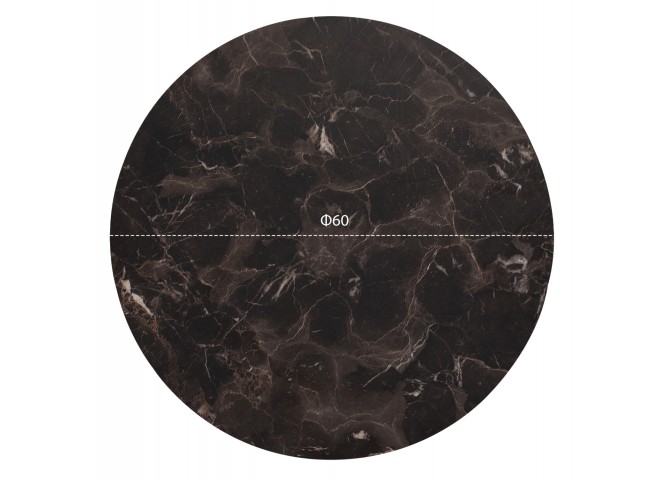 ΕΠΙΦΑΝΕΙΑ ΤΡΑΠΕΖΙΟΥ HPL HM5841.14 BROWN MARBLE Φ60 εκ. ΠΑΧΟΥΣ 12mm.