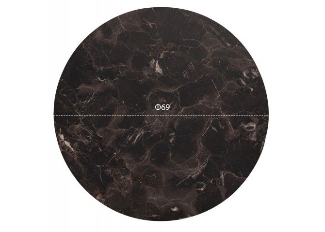 ΕΠΙΦΑΝΕΙΑ ΤΡΑΠΕΖΙΟΥ HPL HM5842.14 BROWN MARBLE Φ69 εκ. ΠΑΧΟΥΣ 12mm.