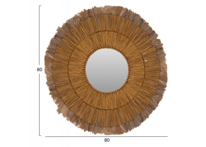 ΚΑΘΡΕΠΤΗΣ ΤΟΙΧΟΥ ΣΤΡΟΓΓΥΛΟΣ ΑΠΟ MENDONG ΚΑΙ ΑΜΠΑΚΑ ΦΥΣΙΚΟ-ΧΡΥΣΟ 80x4x80Yεκ.HM7797