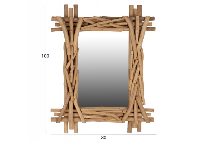 ΚΑΘΡΕΠΤΗΣ HM9372 ΑΠΟ ΜΑΣΙΦ ΞΥΛΟ ΤΙΚ ΦΥΣΙΚΟ 100X80 ΕΚ.