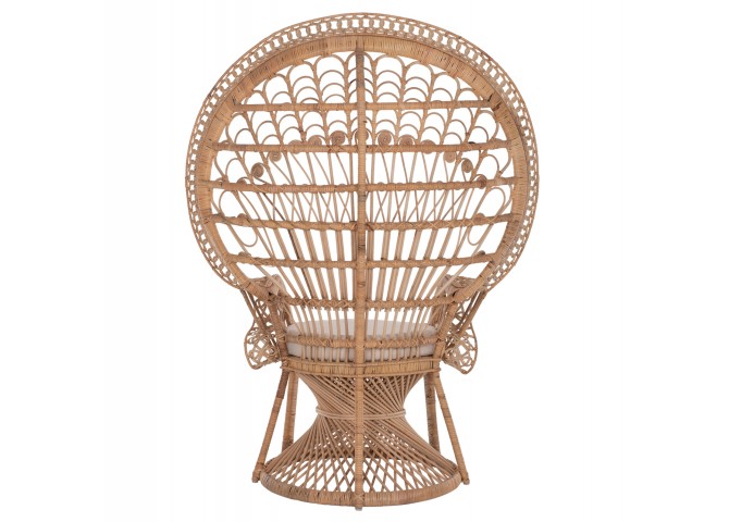 ΠΟΛΥΘΡΟΝΑ ROYAL PEACOCK ΑΠΟ BAMBOO ΜΕ ΜΑΞΙΛΑΡΙ 134X65X170Yεκ.HM9342