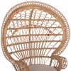 ΠΟΛΥΘΡΟΝΑ ROYAL PEACOCK ΑΠΟ BAMBOO ΜΕ ΜΑΞΙΛΑΡΙ 134X65X170Yεκ.HM9342