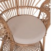 ΠΟΛΥΘΡΟΝΑ ROYAL PEACOCK ΑΠΟ BAMBOO ΜΕ ΜΑΞΙΛΑΡΙ 134X65X170Yεκ.HM9342