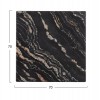 ΕΠΙΦΑΝΕΙΑ ΤΡΑΠΕΖΙΟΥ ΤΕΤΡΑΓΩΝΗ 5787 WERZALIT 70X70 εκ. BLACK GOLD MARBLE HM5230.15