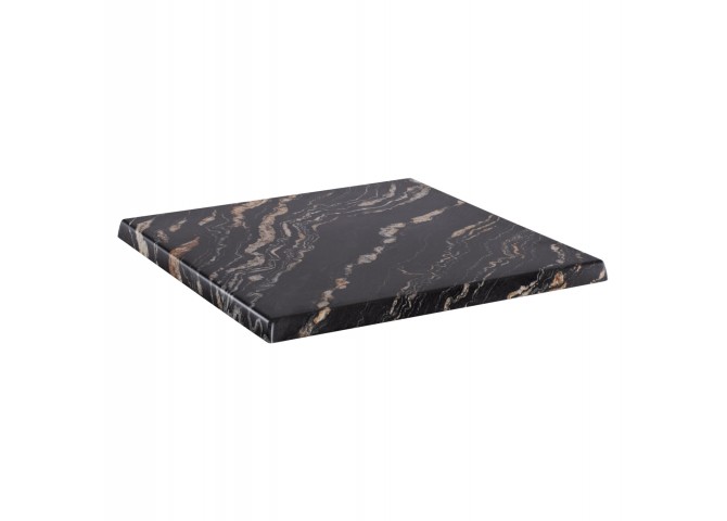 ΕΠΙΦΑΝΕΙΑ ΤΡΑΠΕΖΙΟΥ ΤΕΤΡΑΓΩΝΗ 5787 WERZALIT 70X70 εκ. BLACK GOLD MARBLE HM5230.15