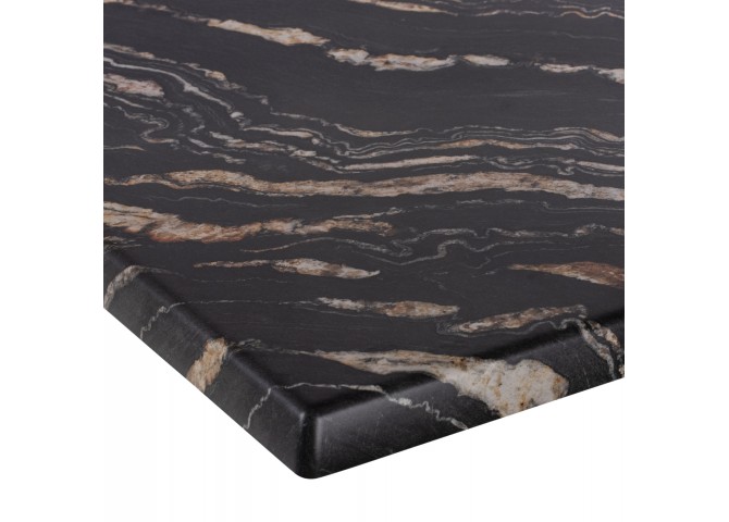 ΕΠΙΦΑΝΕΙΑ ΤΡΑΠΕΖΙΟΥ ΤΕΤΡΑΓΩΝΗ 5787 WERZALIT 70X70 εκ. BLACK GOLD MARBLE HM5230.15