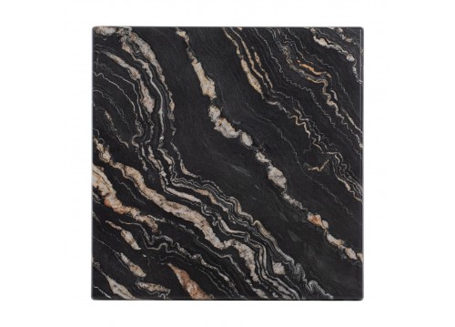 ΕΠΙΦΑΝΕΙΑ ΤΡΑΠΕΖΙΟΥ ΤΕΤΡΑΓΩΝΗ 5787 WERZALIT 70X70 εκ. BLACK GOLD MARBLE HM5230.15