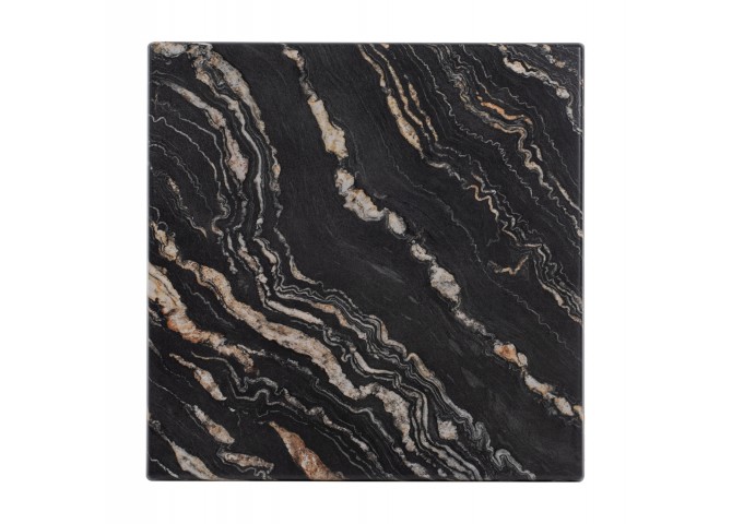 ΕΠΙΦΑΝΕΙΑ ΤΡΑΠΕΖΙΟΥ ΤΕΤΡΑΓΩΝΗ 5787 WERZALIT 70X70 εκ. BLACK GOLD MARBLE HM5230.15