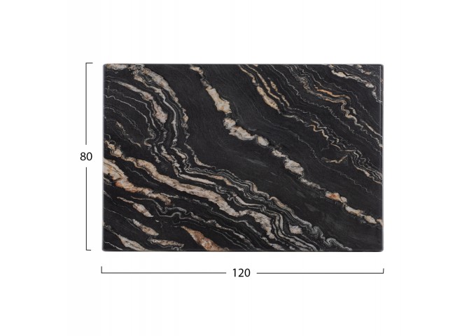 ΕΠΙΦΑΝΕΙΑ ΤΡΑΠΕΖΙΟΥ ΟΡΘΟΓΩΝΙΑ 5787 WERZALIT 120X80εκ. BLACK GOLD MARBLE HM5630.15