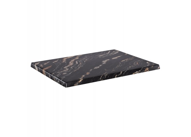 ΕΠΙΦΑΝΕΙΑ ΤΡΑΠΕΖΙΟΥ ΟΡΘΟΓΩΝΙΑ 5787 WERZALIT 120X80εκ. BLACK GOLD MARBLE HM5630.15