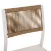 ΚΑΡΕΚΛΑ ΑΛΟΥΜΙΝΙΟΥ ΛΕΥΚΗ ΜΠΕΖ RATTAN & TEXTLINE HM5921.02 46x55,5x83 εκ.