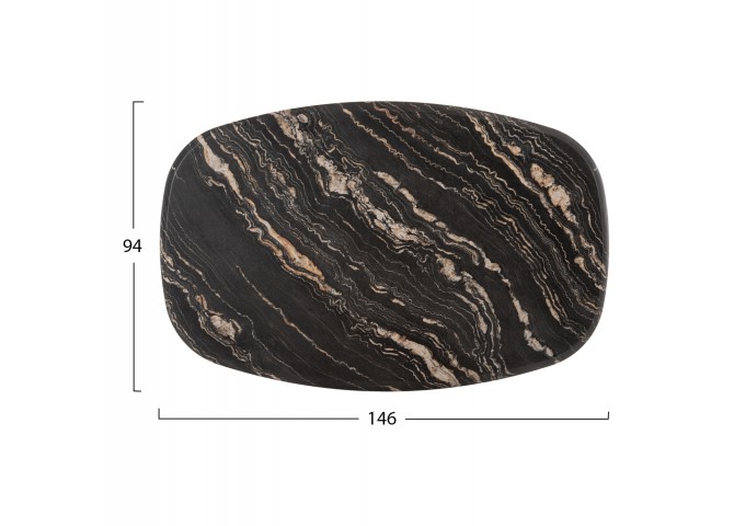 ΕΠΙΦΑΝΕΙΑ ΤΡΑΠΕΖΙΟΥ 5787 WERZALIT HM5916.15 BLACK GOLD MARBLE 146X94 εκ.