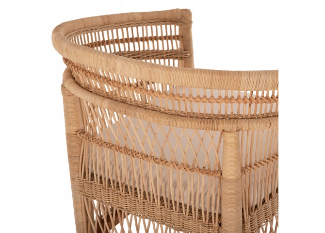 ΠΟΛΥΘΡΟΝΑ HM9635.04 ΞΥΛΟ ΜΑΟΝΙ ΕΠΕΝΔΥΣΗ RATTAN ΛΕΥΚΟ ΜΑΞΙΛΑΡΙ ΚΑΘΙΣΜΑΤΟΣ 80x70x86Υεκ.