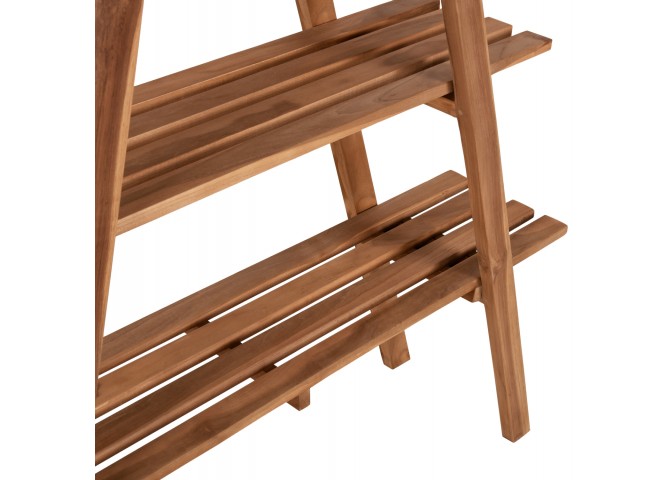 ΒΙΒΛΙΟΘΗΚΗ STAM HM7895 TEAK ΞΥΛΟ ΣΕ ΦΥΣΙΚΟ ΧΡΩΜΑ 120x33x180Y εκ.