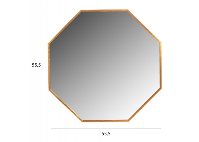 ΚΑΘΡΕΠΤΗΣ ΤΟΙΧΟΥ HM9583.30 ΟΚΤΑΓΩΝΟΣ ΣΚΕΛΕΤΟΣ ΑΛΟΥΜΙΝΙΟΥ ΧΡΥΣΟ 55,5x2,5x55,5Υεκ.