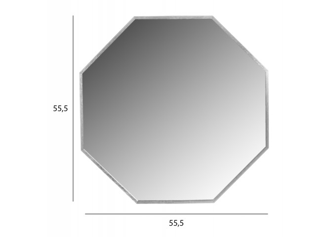 ΚΑΘΡΕΠΤΗΣ ΤΟΙΧΟΥ HM9583.40 ΟΚΤΑΓΩΝΟΣ ΣΚΕΛΕΤΟΣ ΑΛΟΥΜΙΝΙΟΥ ΑΣΗΜΙ 55,5x2,5x55,5Υεκ.
