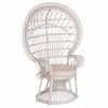 ΠΟΛΥΘΡΟΝΑ ROYAL PEACOCK HM9342.02 RATTAN ΣΕ ΛΕΥΚΟ-ΜΑΞΙΛΑΡΙ ΛΕΥΚΟ 114x72x150Yεκ.