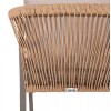 ΠΟΛΥΘΡΟΝΑ MAERLY HM6051.04 ΣΑΜΠΑΝΙ ΑΛΟΥΜΙΝΙΟ-P.E.RATTAN ΦΥΣΙΚΟ-ΜΑΞΙΛΑΡΙΑ ΜΠΕΖ 57x61x75Υ εκ.