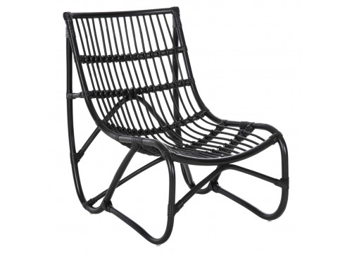 ΠΟΛΥΘΡΟΝΑ GRINN HM9815.02 ΡΑΒΔΟΙ RATTAN ΣΕ ΜΑΥΡΟ 56,5x73,5x79,5Υ εκ.