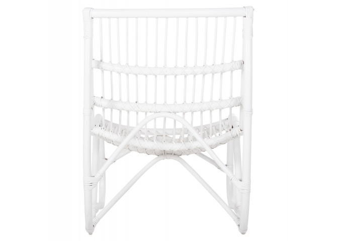 ΠΟΛΥΘΡΟΝΑ GRINN HM9815.03 ΡΑΒΔΟΙ RATTAN ΣΕ ΛΕΥΚΟ 56,5x73,5x79,5Υ εκ.