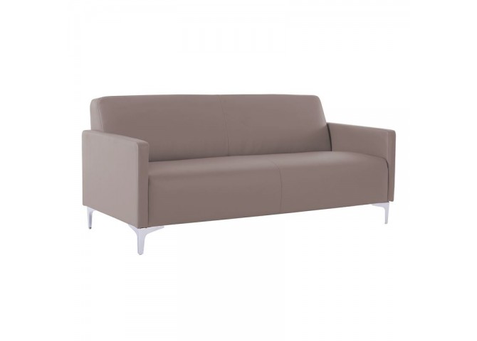 STYLE 3-Seater K/D Sofa Cappuccino Pu