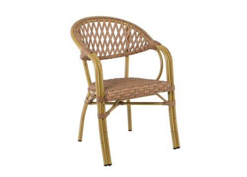 Rattan Πολυθ.ALU & Wicker Φυσικό