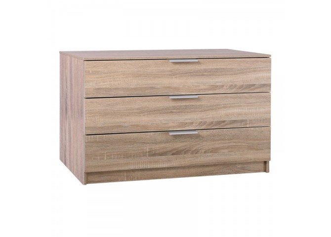 DRAWER Συρταριέρα 3-Σ 80x40x64cm Sonoma