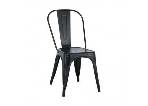 Καρέκλα Steel Μαύρο 45x49x85cm