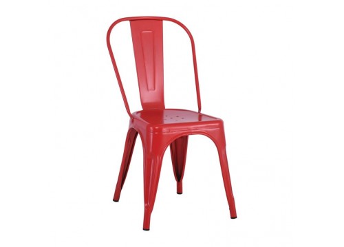 Καρέκλα Steel Κόκκινο Matte 45x49x85cm