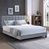 ALLEGRO Bed (for Mattress 140x190cm) Fabric Grey