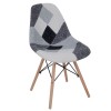 Καρέκλα σε μοντέρνο σχεδιασμό με ύφασμα patchwork