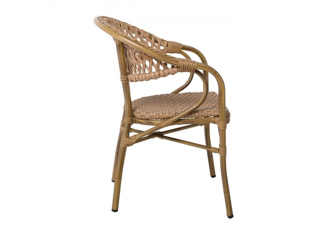 Rattan Πολυθ.ALU & Wicker Φυσικό